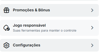 Menu Jogo Responsável